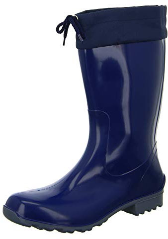 Bockstiegel Sara Damen Regenstiefel, Blau (Blau/Grau), 41 EU