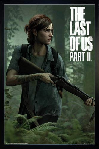 Close Up The Last of Us Part 2 Poster Ellie (66x96,5 cm) gerahmt in: Rahmen schwarz