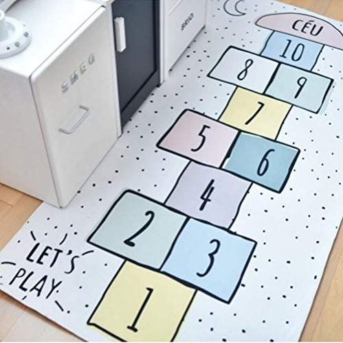 CMwardrobe Kinder Antirutsch Teppich Spielteppich Moderner Spielteppich Kinderzimmer Digitale Kontrolleure Ultrasoft Kurzflor Babydecke Matte 100x160CM