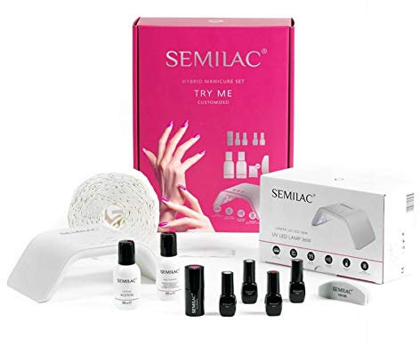 Semilac Starter Set Try Me 3x UV Nagellack LED Lampe 36W Nagelstudio Nail Set
