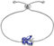 Aurora Tears Schmetterling verstellbare Armband 925 Sterling Silber Juni Birthstone Blue Alexandrite Eröffnung Armband Tiere Schmuck Geschenk für Frauen und Mädchen DB0111U