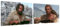 Terence Hill und Bud Spencer - Beans Dinner - Leinwand Set 2 Stk. (2x60x40cm)