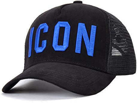 SSSGHH Basecap Herren Baumwolle Sommer Baseball Cap Für Männer Frauen Stickerei Icon Schwarz Papa Hut Hip Hop Dsq Trucker Cap