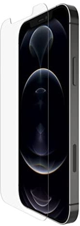 Belkin Protector de pantalla antimicrobiano TemperedGlass para iPhone 12 Pro Max (defensa avanzada que reduce el crecimiento bacteriano hasta en un 99%), transparente