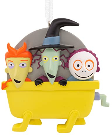 Hallmark Disney Tim Burton's The Nightmare Before Christmas Lock, Shock and Barrel Weihnachtsdekoration, 1,6 x 7,6 x 7,6 cm