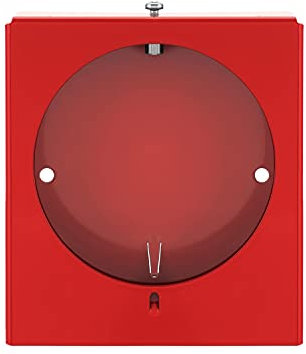 notlok Safety Work Boîte à clés d'urgence en tôle d'acier de 1 mm d'épaisseur, H98 x L90 x P21 mm, vitre en Verre à l'avant, Fermeture à vis, Montage Mural