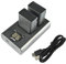 DSTE Lot de 2 Batteries de Rechange EN-EL25 + Double Chargeur USB avec écran LCD Compatible avec Appareil Photo EN-EL25a, 4241 et MH-32, Z Series Z50 Z 50