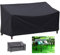 LCGOD Housse de Banc de Jardin Extérieur, Housse de Protection pour Canapé 2 Places Imperméable, Coupe-Vent, Anti-UV, 600D Oxford Housse de Siège de Banc de Patio (147x83x78/55cm)