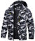 TACVASEN Herren Warme Skijacke Gefütterte Winterjacke Wasserabweisende mit Abnehmbarer Kapuzen (L, Schwarz-Camo)