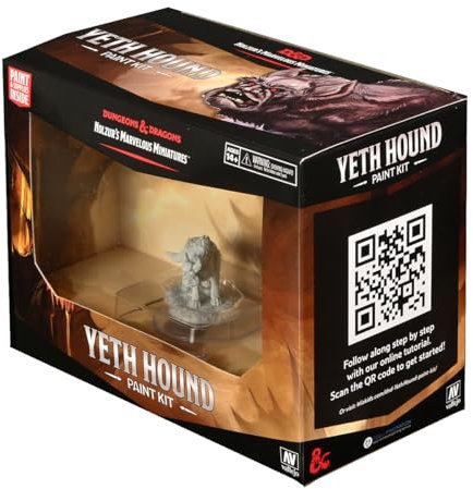 Wizkids D&D Nolzurs Marvelous Yeth Hound Unpainted Miniatures Paint Night Kit