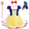 Lito Angels Prinzessin Schneewittchen Kleid mit Zubehör für Baby Mädchen, Party Kostüm Verkleidung Geburtstagskleid, Größe 6-12 Monate 74 80