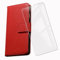 KJYF Coque pour Doro 8100 Plus (6,1), avec Verre Trempé Protecteur Écran, Etui Protection Housse Premium en Cuir PU, Fonction Stand à Rabat Porte-Monnaie Cover Case pour Doro 8100 Plus - Red