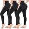 ACTINPUT Leggings Damen High Waist Leggins Blickdicht Sportleggings Lang Elastische Yogahose Laufhose Für Sport Gym Yoga(Schwarz，XXL)