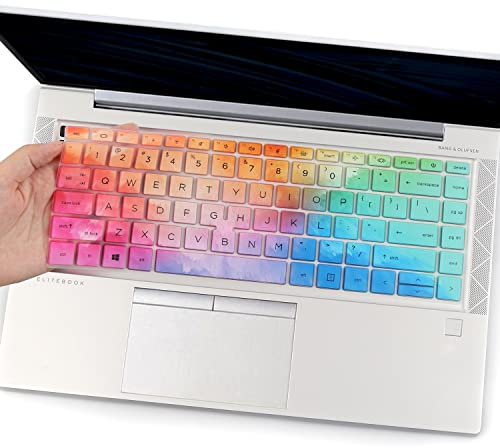 Keyboard Cover for 2022 2021 New HP EliteBook 840 G7 G8 14 Inch Notebook, HP EliteBook 845 G7 G8 14 Inch Notebook PC Model Laptop US Keyboard Cover-Colorful
