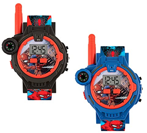 Spiderman SPD40156ARG - Orologio digitale al quarzo con cinturino in silicone, Rosso e nero, moderno
