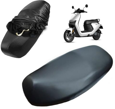 Sweetone Motorrad Sitzbankbezug, Wasserdichter Sitzbezüge,Regen Staub Sonnenschutz Motorrad Sitzabdeckung,Motorrad Roller Moped Sitzbezug,Elastische Sitzschutz Schwarz (Universal)