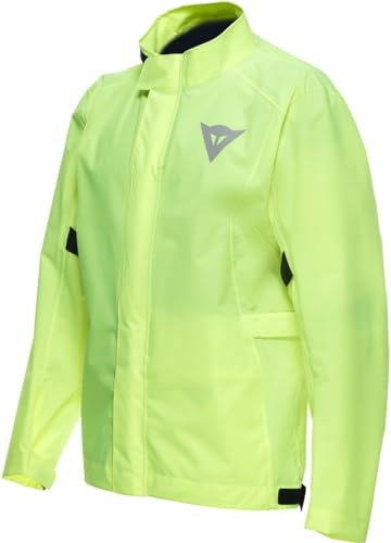 Dainese - Ultralight Rain Jacket, Faltbare Regenjacke für Motorradfahrer, wasserdicht und winddicht, für Männer und Frauen, Fluo Gelb, L