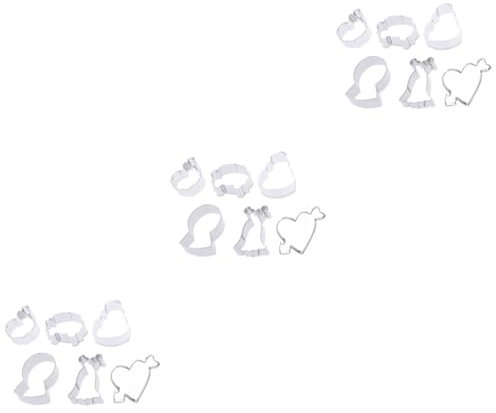 PRETYZOOM 18 Pollici tagliapasta per matrimoni biscotto di fiori squillo abito taglierina per matrimoni tagliabiscotti matrimonio stampo per biscotti sposa