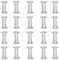 20 Sets Binding Screws, Stainless Steel Rivets, Slotted Cross Head Screw Posts Studs for DIY Bookbinding, M4 x 4mm