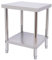 OUKANING 2 Etagen Arbeitstisch Edelstahl Gastro Edelstahltisch, Silber, Tragfähigkeit 300-400kg, Freistehend, Rechteckig, Küchenregal Für Küchen, Hotels, Restaurants (Typ 3: 60x45x80cm)