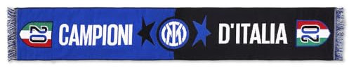 Inter Unisex Sciarpa Celebrativa 20° Scudetto Festlicher Schal, schwarz/blau, One Size