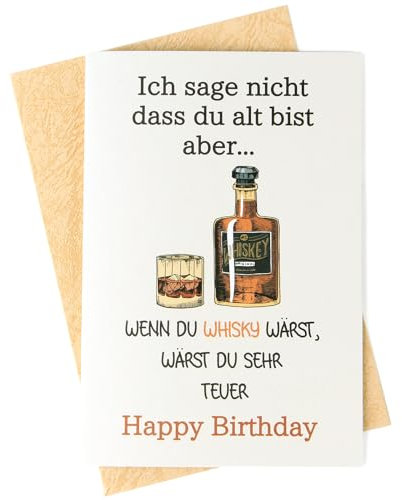 ORYCOOL Geburtstagskarte Lustig, Geburtstagskarte Mann, Geburtstagsgeschenk für Männer, Scherzartikel Männer, Lustige Geburtstagskarte Opa, Kollege, Freund