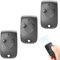 Telecommande Portail Compatible avec 1841026, 433,42mhz Télécommande NS 2 Canaux Bip Portail Porte De Garage, 2 Moteurs (Lot de 3)