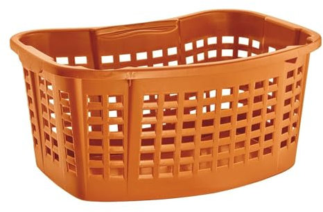 Drehstapelkorb 60x40cm Wäschekorb Aufbewahrungskorb Spielzeugkiste Kunststoff (Orange)