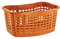 Drehstapelkorb 60x40cm Wäschekorb Aufbewahrungskorb Spielzeugkiste Kunststoff (Orange)