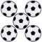 5 PCS Football Patches, 7.5cm Football Iron on/Sew on Patch, Embroidered Applique for Kids Adults