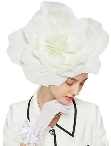 Fascinator Hut Damen Hochzeit Haarschmuck Schleier Hut Mädchen Tea Party Kopfbedeckung Damen Pillbox Hut Blume Mesh Feder Hut für Party Kirche Hochzeit Cocktail