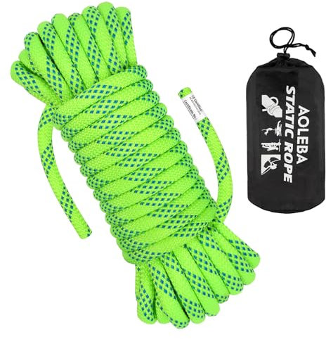 Cuerda de escalada estática de 10,5 mm, 10 m, 20 m, 30 m, 50 m, 70 m, cuerda de escalada en roca, equipo de escalada en hielo, cuerda de paracaídas de rescate de incendios
