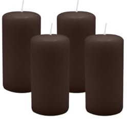 4er Set Adventskranzkerzen Chocolate Schokolade Ø 50 x 100 mm