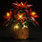 LocoLee Led Light Set Compatible with Lego Poinsettia Led Decoration Lighting Kit Compatible with Lego Icons 10370 Building Blocks Model,Only Lights Set,No Model