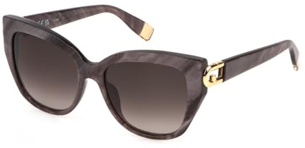 Furla Damen Sfu816 Sonnenbrille, Shiny Pearly Violet, 55/18/140