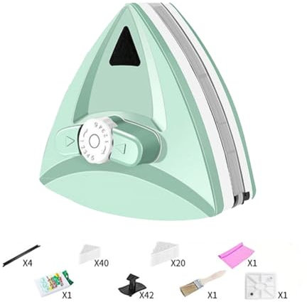 Magnetic Window Cleaner for Double Glazing, Five-Gear Adjustable Ultra-Strong Glazing Cleaning with Easy-Grip Handle, Single Double and Triple Glazing Windows Tools (3-35 Mm)