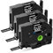 Upwinning Tze 335 Bänder 12mm Schwarz Kompatibel mit Brother P-Touch Schriftbänder Schwarz 12mm TZe-335, Tze 12mm TZe335 Aze-335 für Brother H100R H105 H100LB D210 E110 E300, 3er-Pack