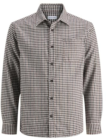 Jjjames Mini Check Shirt Ls Pls - Plus Size