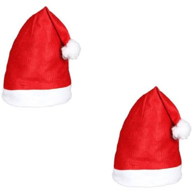 Alsino Weihnachtsmütze Nikolausmütze Werbeartikel rot mit Bommel 32, Menge wählen:2