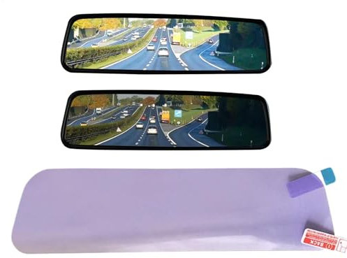 Auto Rückspiegel Anti Glare Film - Anti Fog & Interior Film | Glare Proof Rearview Sticker | Waterproof Fog-Proof Film for Mirrors and Side Window, Car Rear View Anti-Reflective Stickers