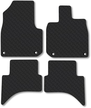 Honda e (2020-2024) 5mm Rubber Car Mats | Heavy Duty Rubber Tailored Fit Floor Mats Full Coverage Durable Waterproof Accessories Easy Clean Anti Slip Made in the UK