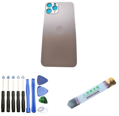 Expert-mobiles Back Glass Compatible Replacement for iPhone 11 Pro / 11 Pro Max + Tools + Adhesive 4 Colours to Choose From (11 Pro Gold)