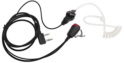 Transparentes Akustikrohr -Ohrhörer -Überwachungs -Headset mit 2 Rotierenden Clips Rotlicht -Indikator für Tyt Zastone Zwei -Wege -Radio