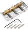 Briny River Chevalet court en laiton compensé compatible avec guitare Telecaster Argenté