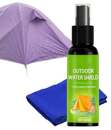 Spray impermeabilizante para tienda de campaña, nano spray impermeable – Solución protectora de toldo, para jardín, patio, senderismo, viajes, camping al aire libre, patio, césped, mochilero, 100 ml