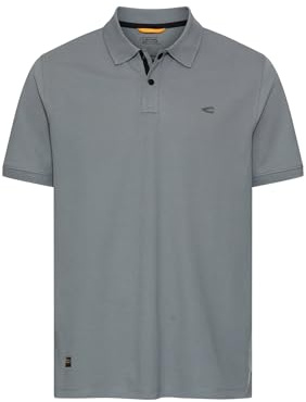 camel active Herren Poloshirt mit Kontrastdetails Sturmblau, menswear-4XL