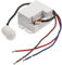 ChiliTec Bewegungsmelder Innen Micro 360° Einbau Ø 15mm 230V Einbaubewegungsmelder für LED geeignet 6m Reichweite Schaltzeit einstellbar Weiß