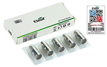 Packung von 5 Verdampferköpfe ELEAF EC 0.5 ohm ersatzverdampferkopf fur iJust 2/Melo/Melo 2/Melo 3/Melo 3 Mini/Atlantis/Melo 3 Nano - Sicherheitscode nachprüfbar auf der Website ELEAF