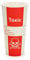 Lot de 50 gobelets en carton pour laboratoire ou fête – Contenance 500 ml – Motif tête de mort et inscription « Toxic »
