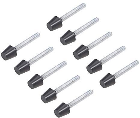 uxcell Toggle Clamp Foot Rubber Head Carbon Steel M8x70mm 10pcs